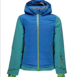 Spyder Moxie French Blue Girls Size 14 Ski Warm Winter Coat